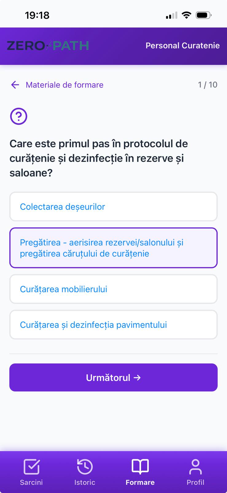 ZeroPath — Rezultat test microlearning
